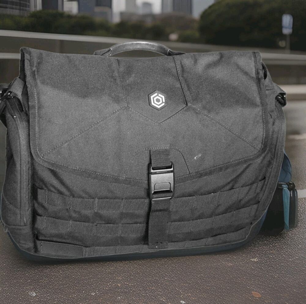 Mission Critical S.01 Diaper Messenger Laptop Black